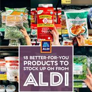 Collage of products from ALDI
