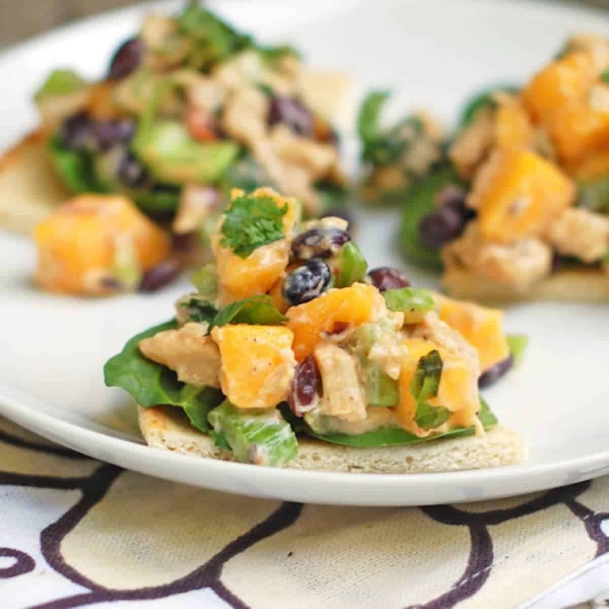 Mango chicken salad.